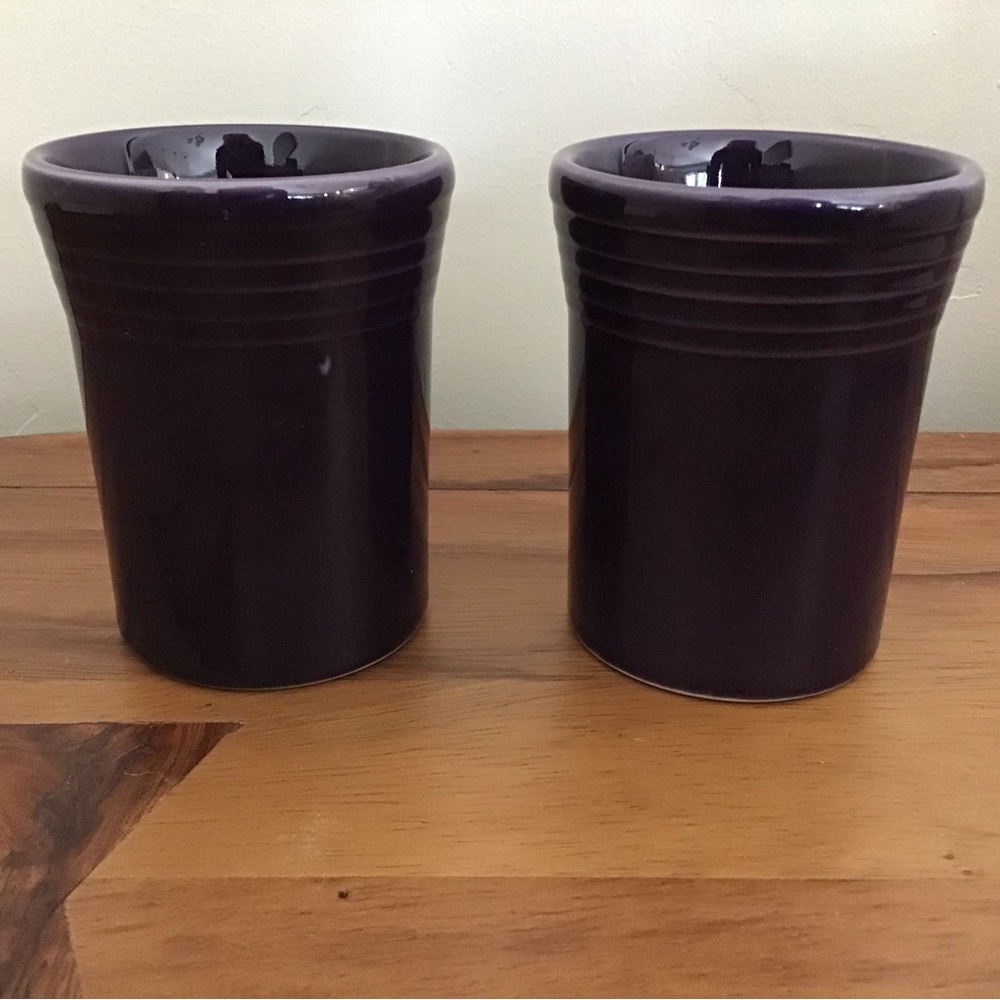 2 Vintage Fiesta Plum Tumblers - Picture 2 of 7